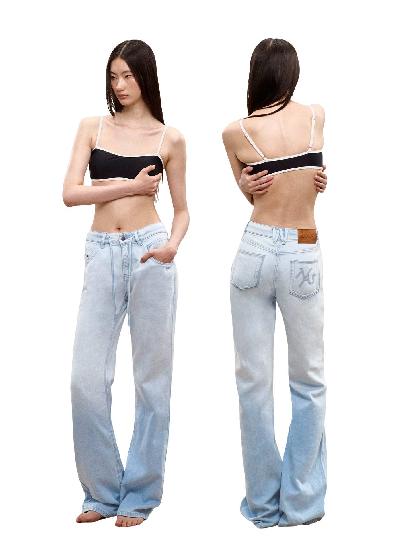 Summer Vacation Slim Straight Hemp Denim