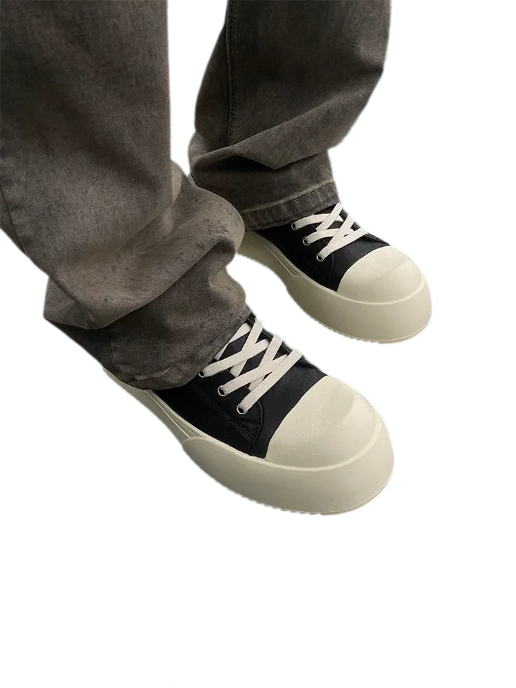 Leather Jumbo Platform Sneakers