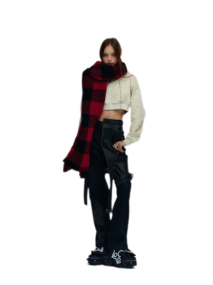 Thickened Punk Plaid Scarf