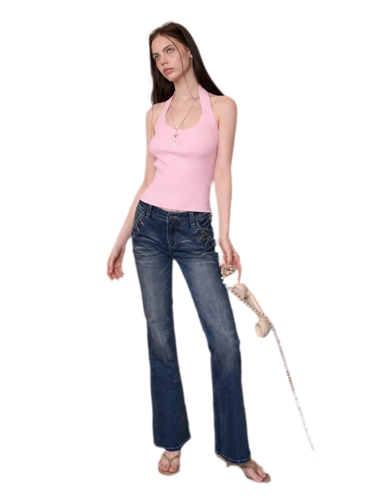 Wide Strap Halter Tank