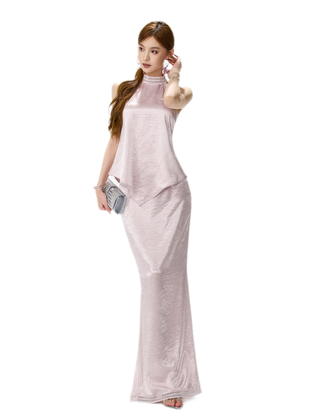 Lace Halter Fishtail Set