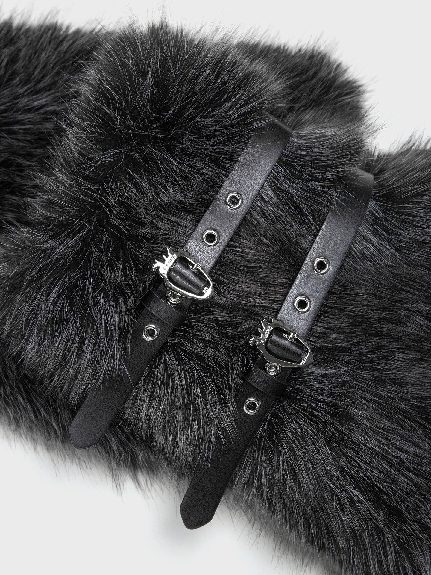 Furry Buckle Boot Covers