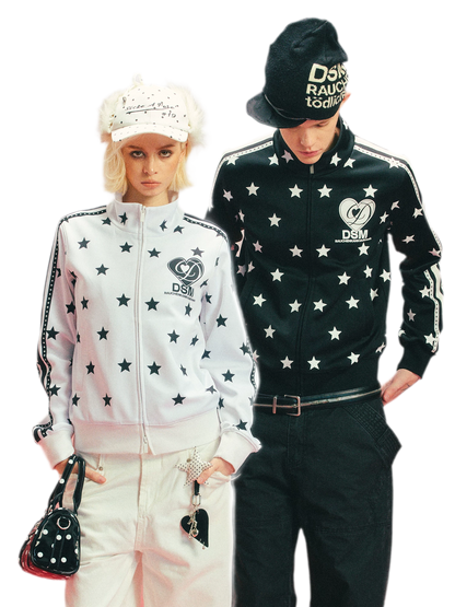 Star Print Slim Jacket