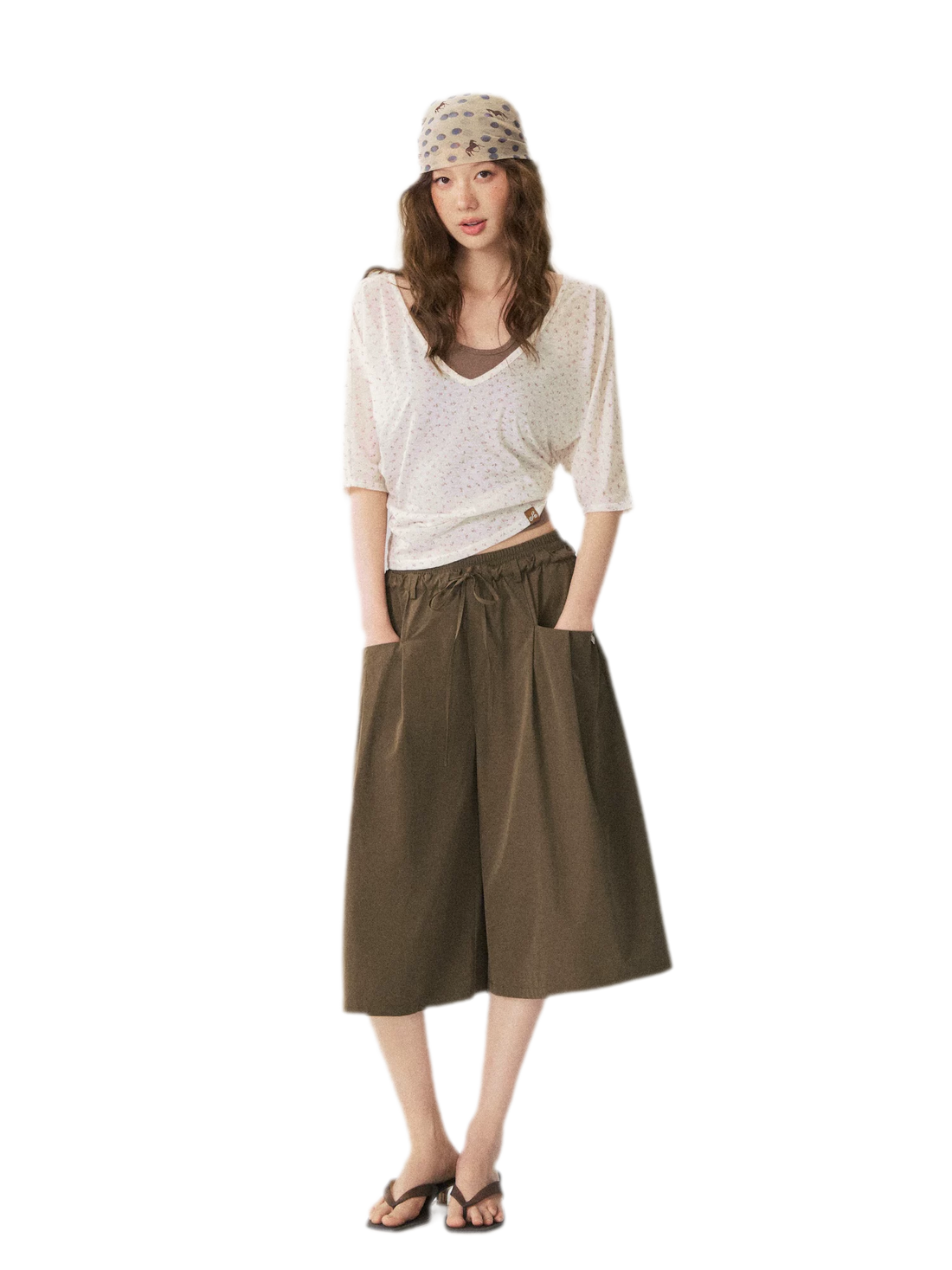 Double Waist Cropped Culottes