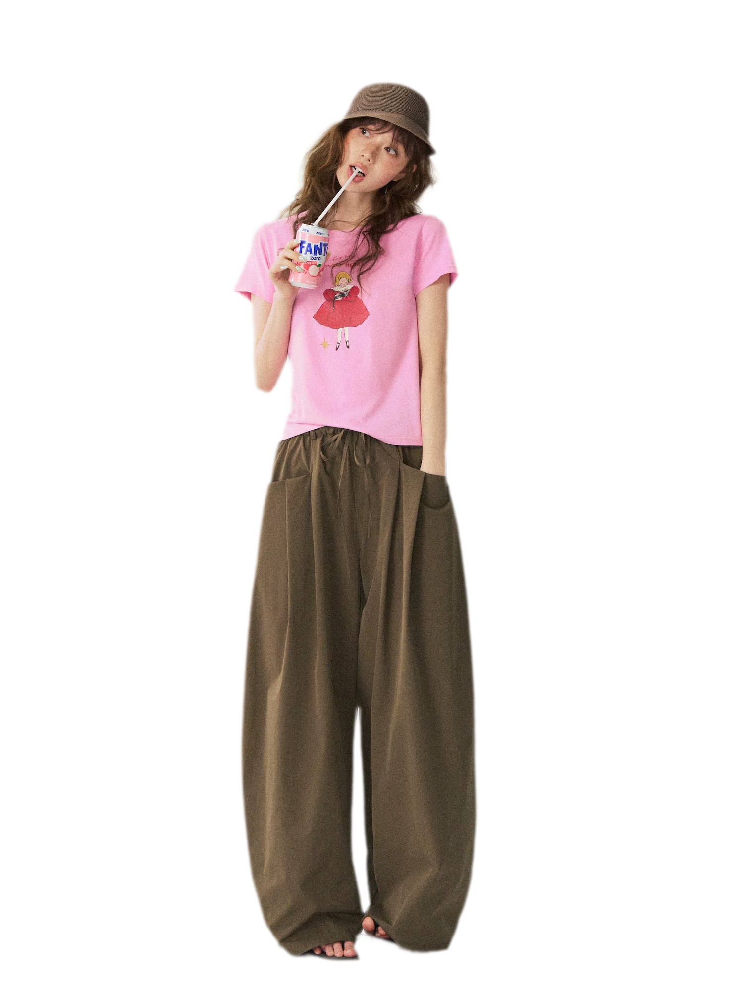 Double Waist Relaxed Pants
