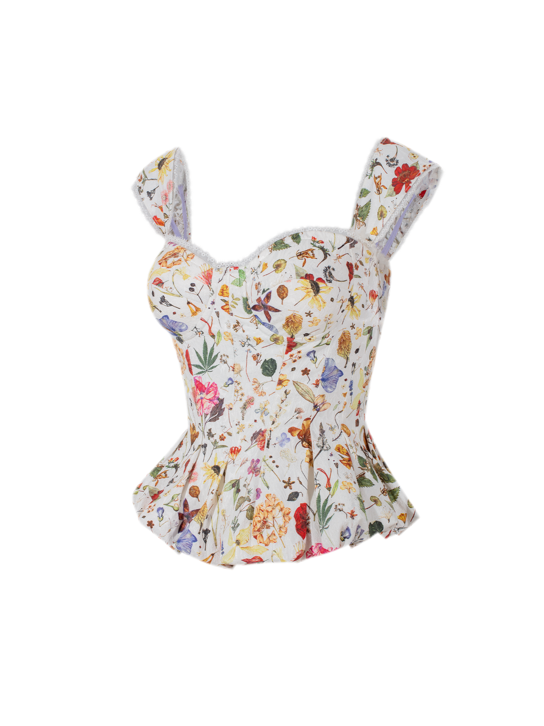CORSELET Floral Boned Corset Top – view 2