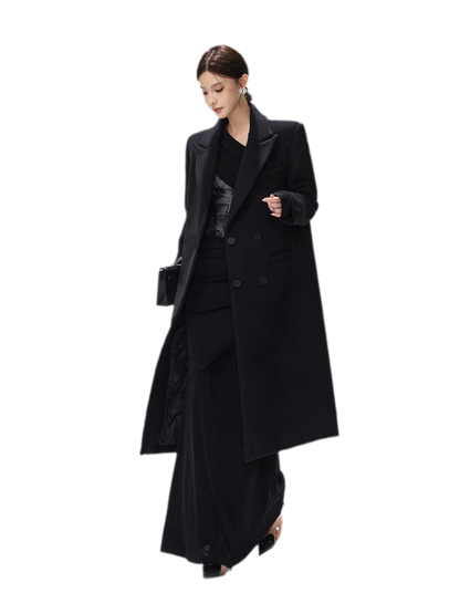 Structured Double-Breasted Wool Coat