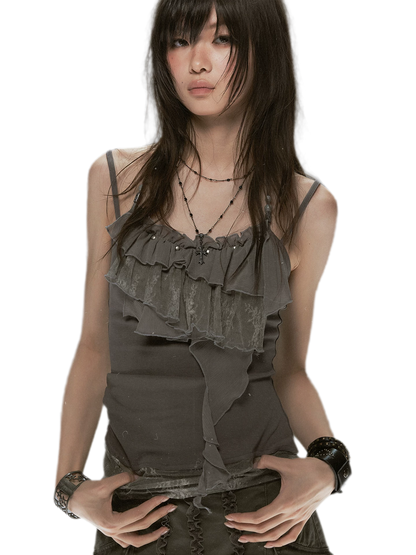 Tie Dye Beaded Lace Cami