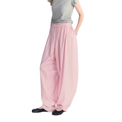 Lace Trim Balloon Pants