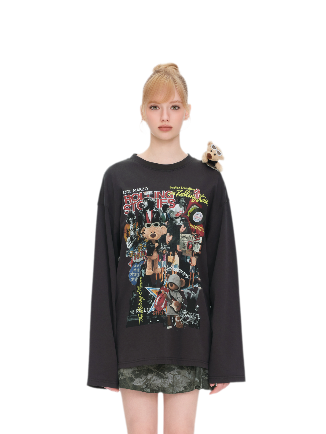 Cotton Graphic Long-Sleeve T-Shirt