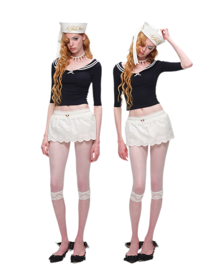 Off-Shoulder Knit Top
