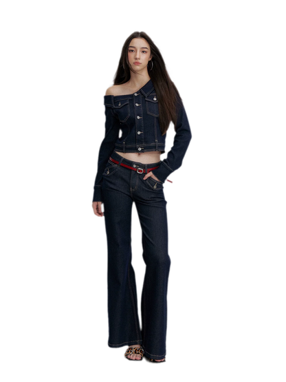 Asymmetric Denim Jacket