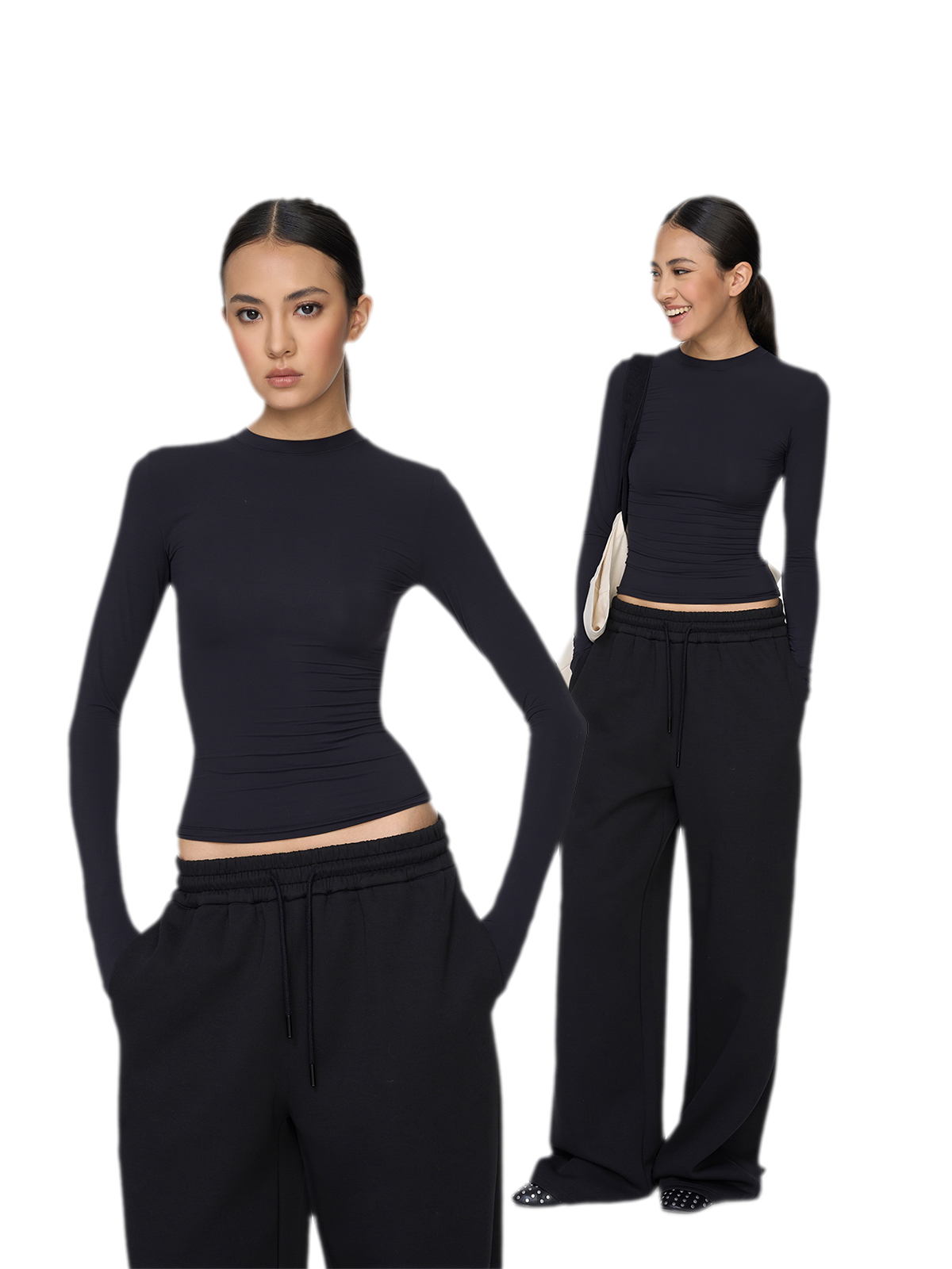 Sheer Sculpting Long Sleeve Top