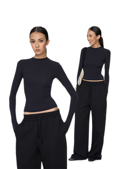 Sheer Sculpting Long Sleeve Top