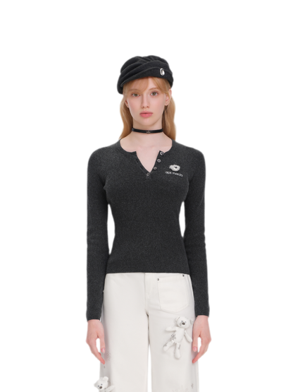 Textured Knit Undershirt