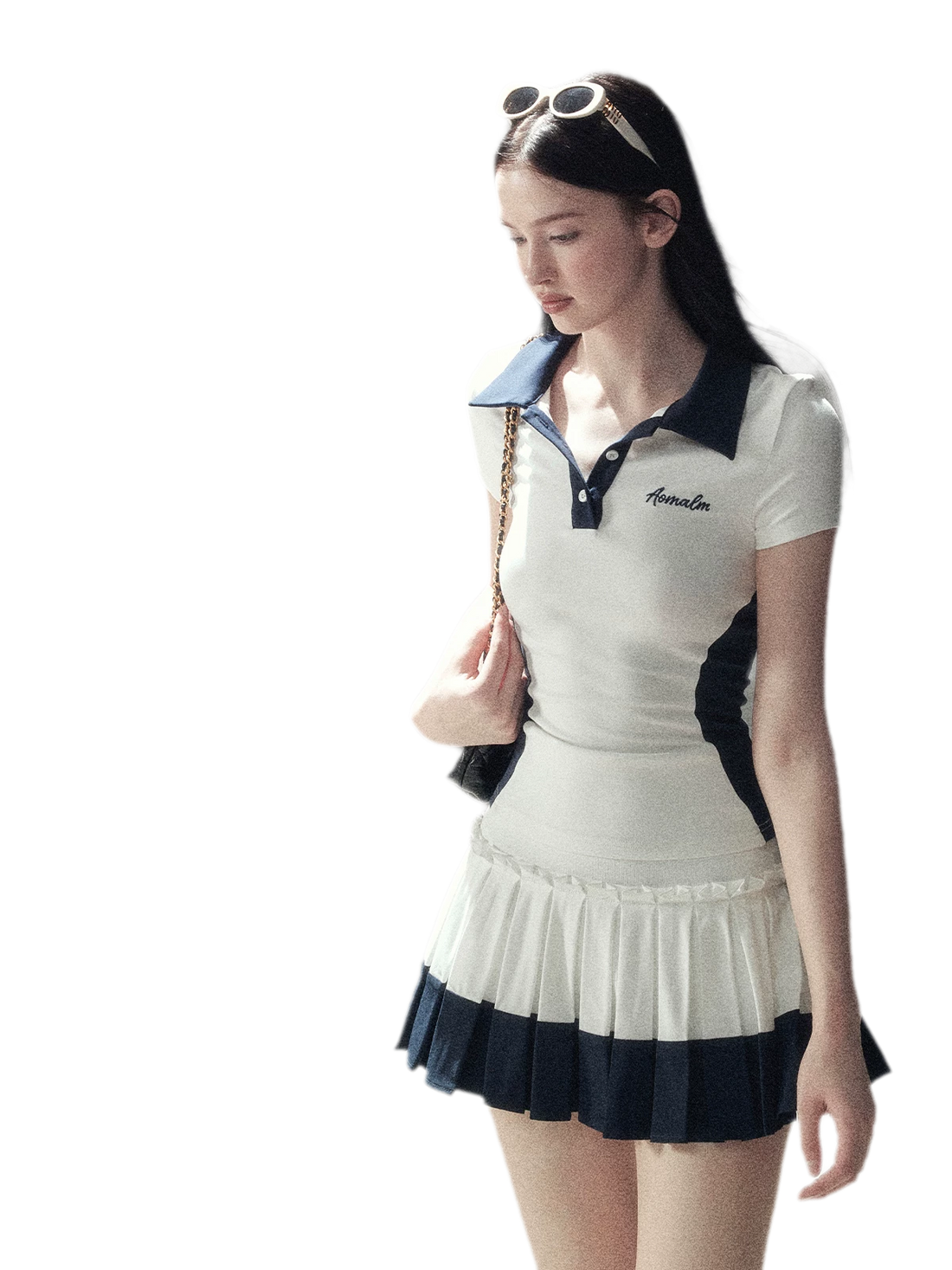 AOMALM Preppy Knit Skirt Set – view 2