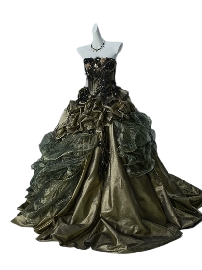 Heavy Embellished Ball Gown