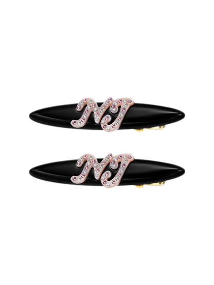 Logo Hair Clip Set