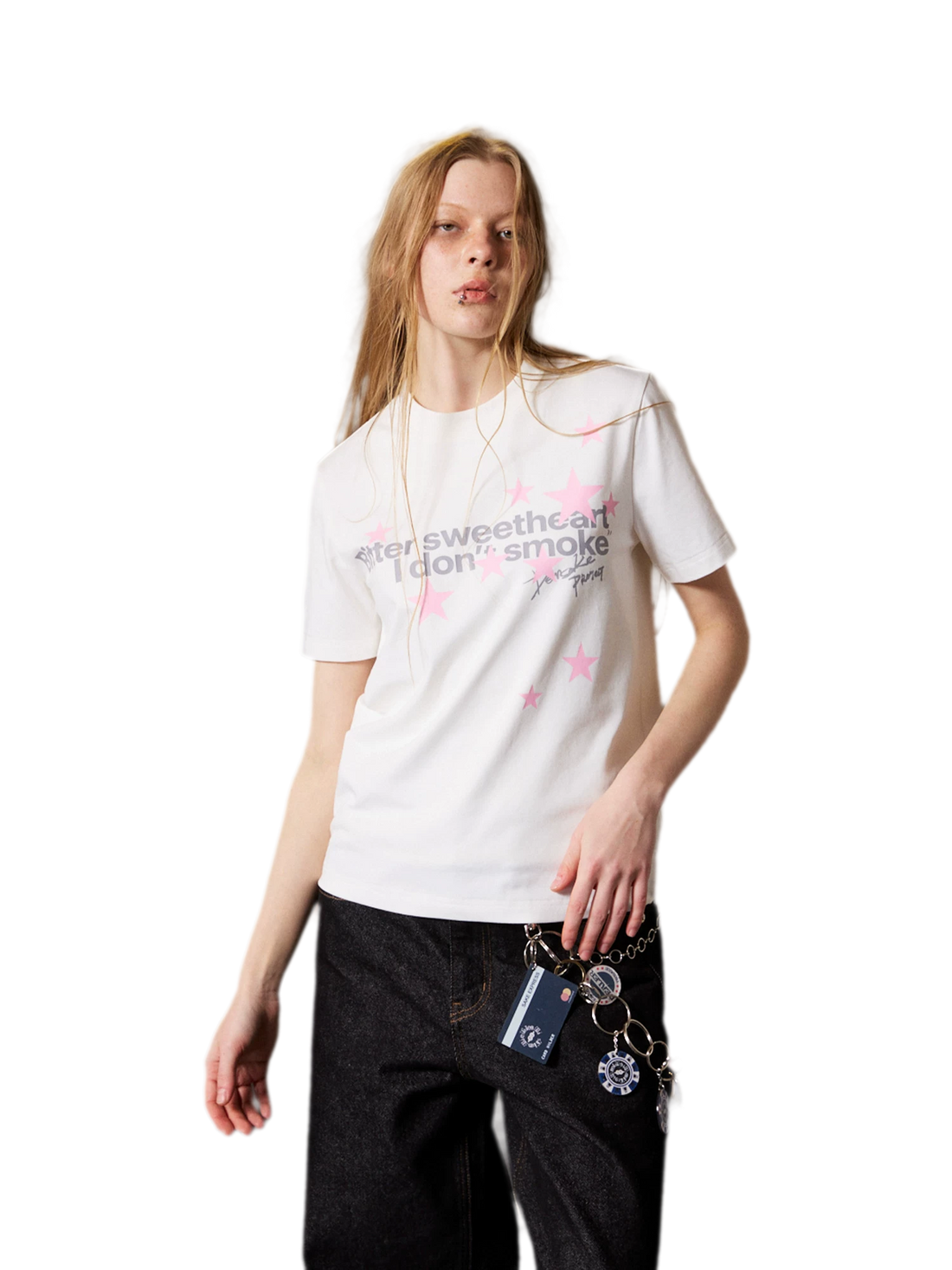 Star Print Short Sleeve T-Shirt