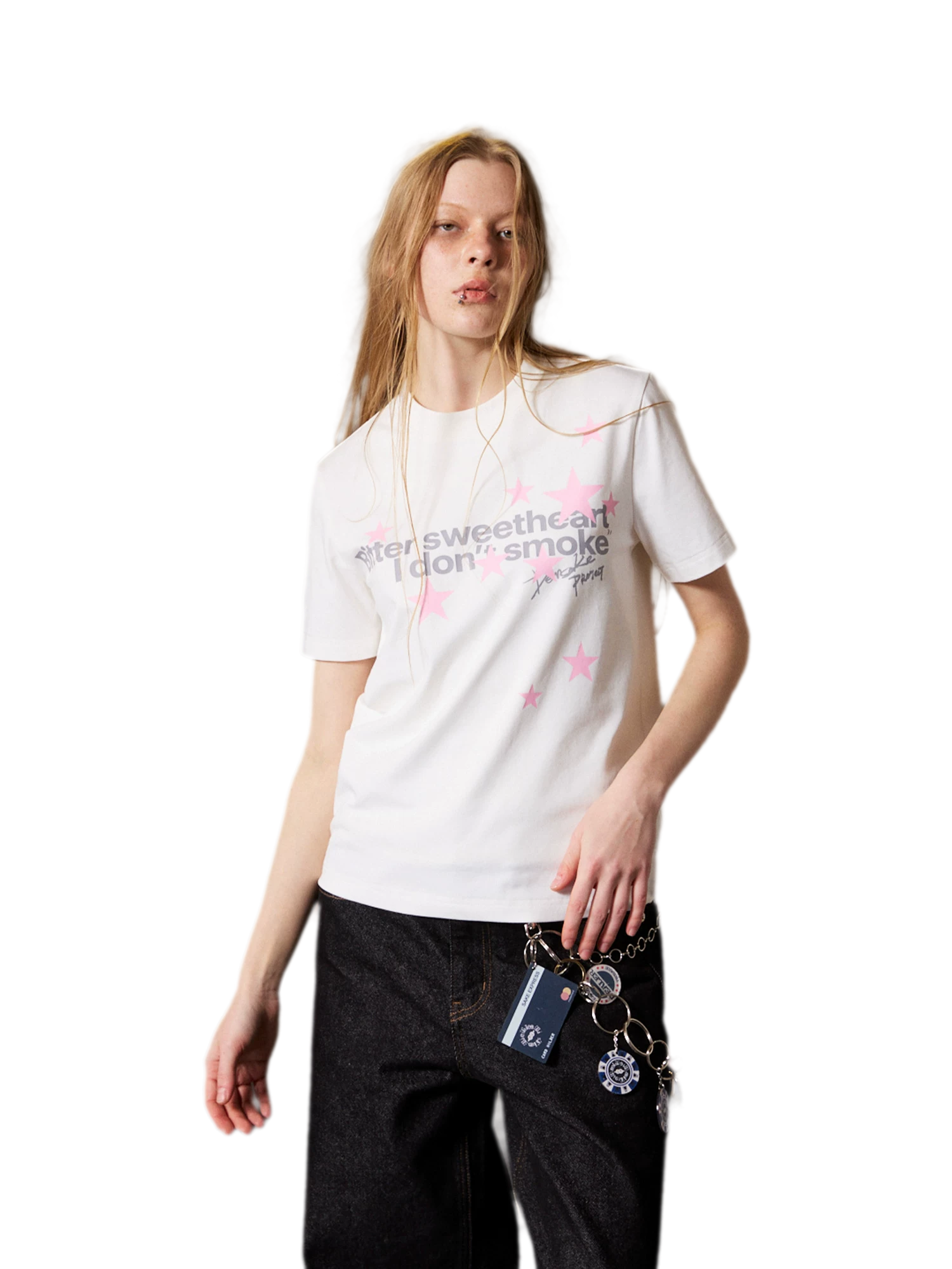 Star Print Short Sleeve T-Shirt