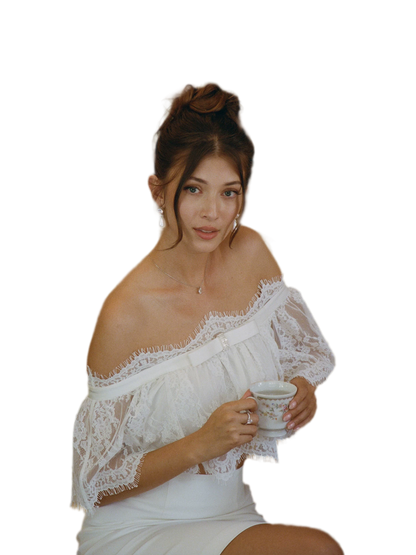 Lace Off-Shoulder Set