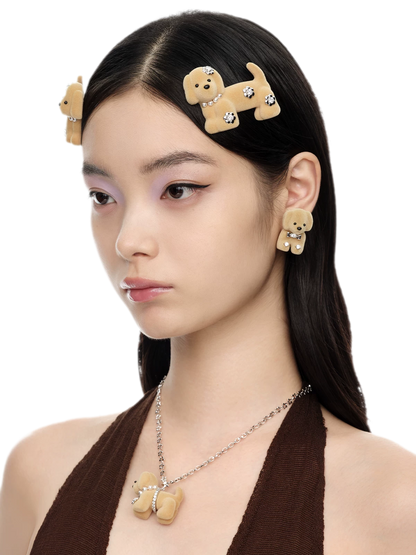 Plush Animal Hair Clip