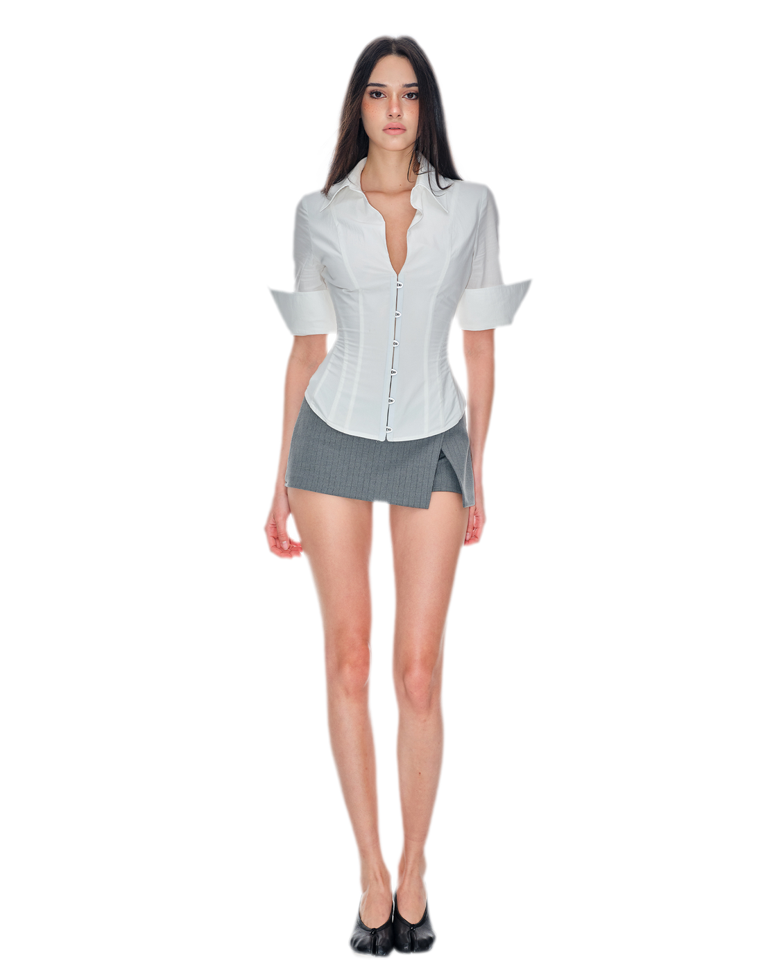 Steel Boned Waist Shirt