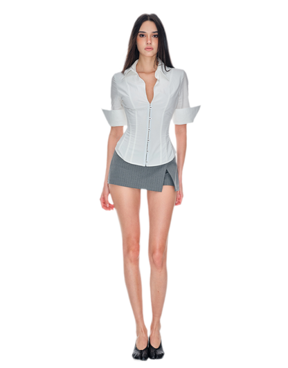 Steel Boned Waist Shirt