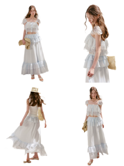 Romantic French Lace Two-Piece Set