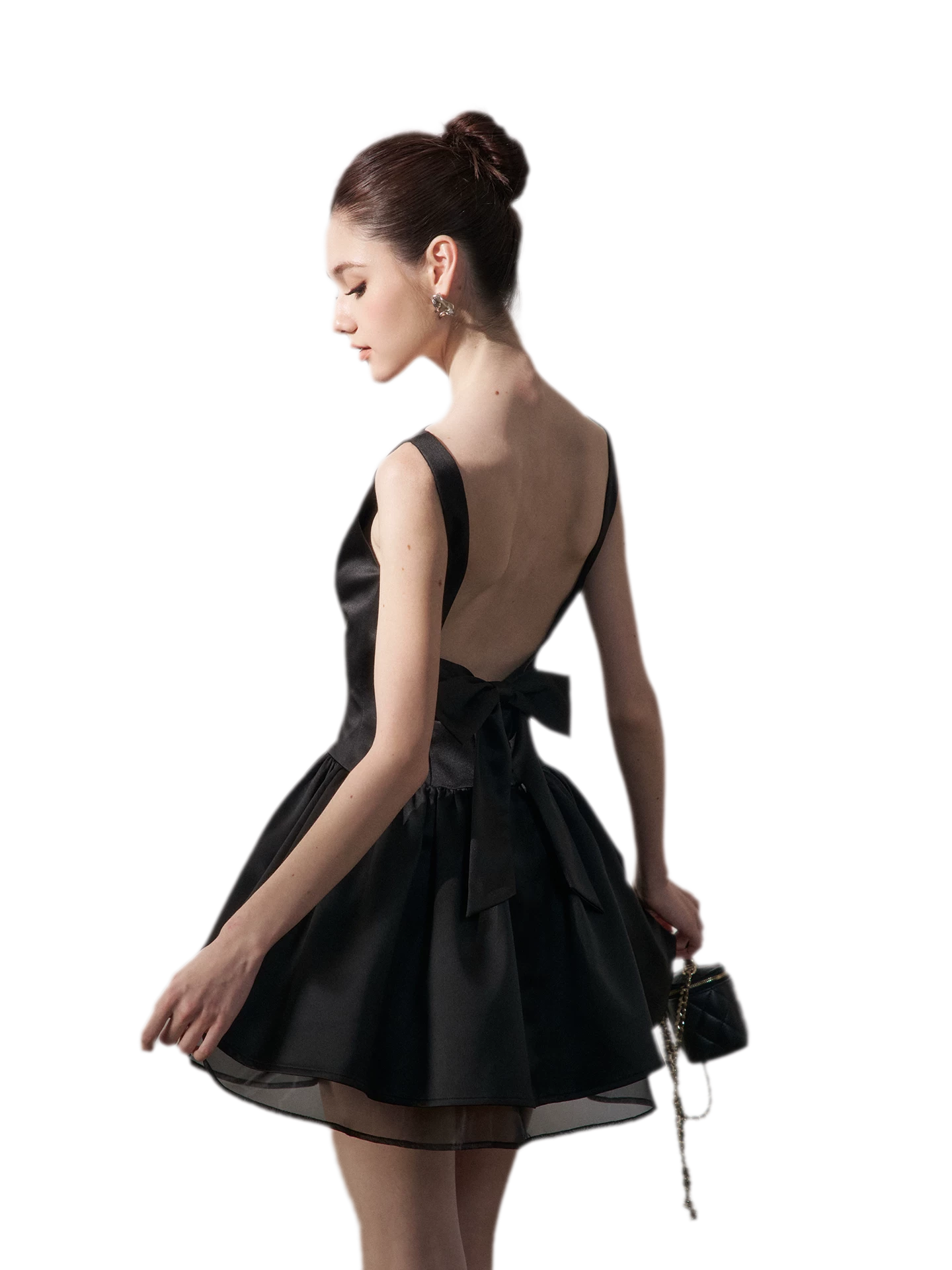 Bow Back Mini Dress