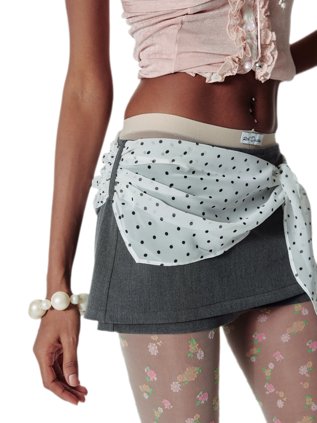Polka Dot Skort Skirt