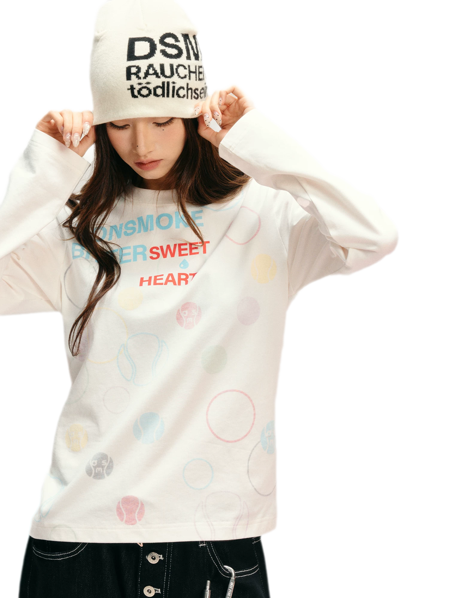 Sorona Polka-Dot Long-Sleeve T-Shirt
