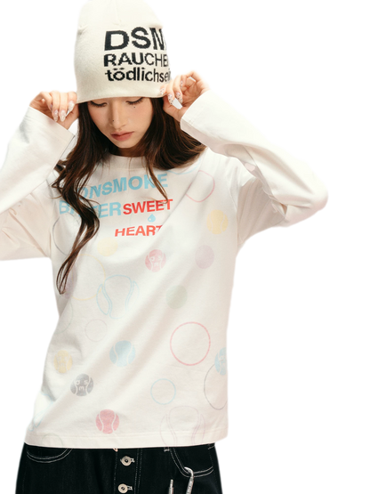 Sorona Polka-Dot Long-Sleeve T-Shirt