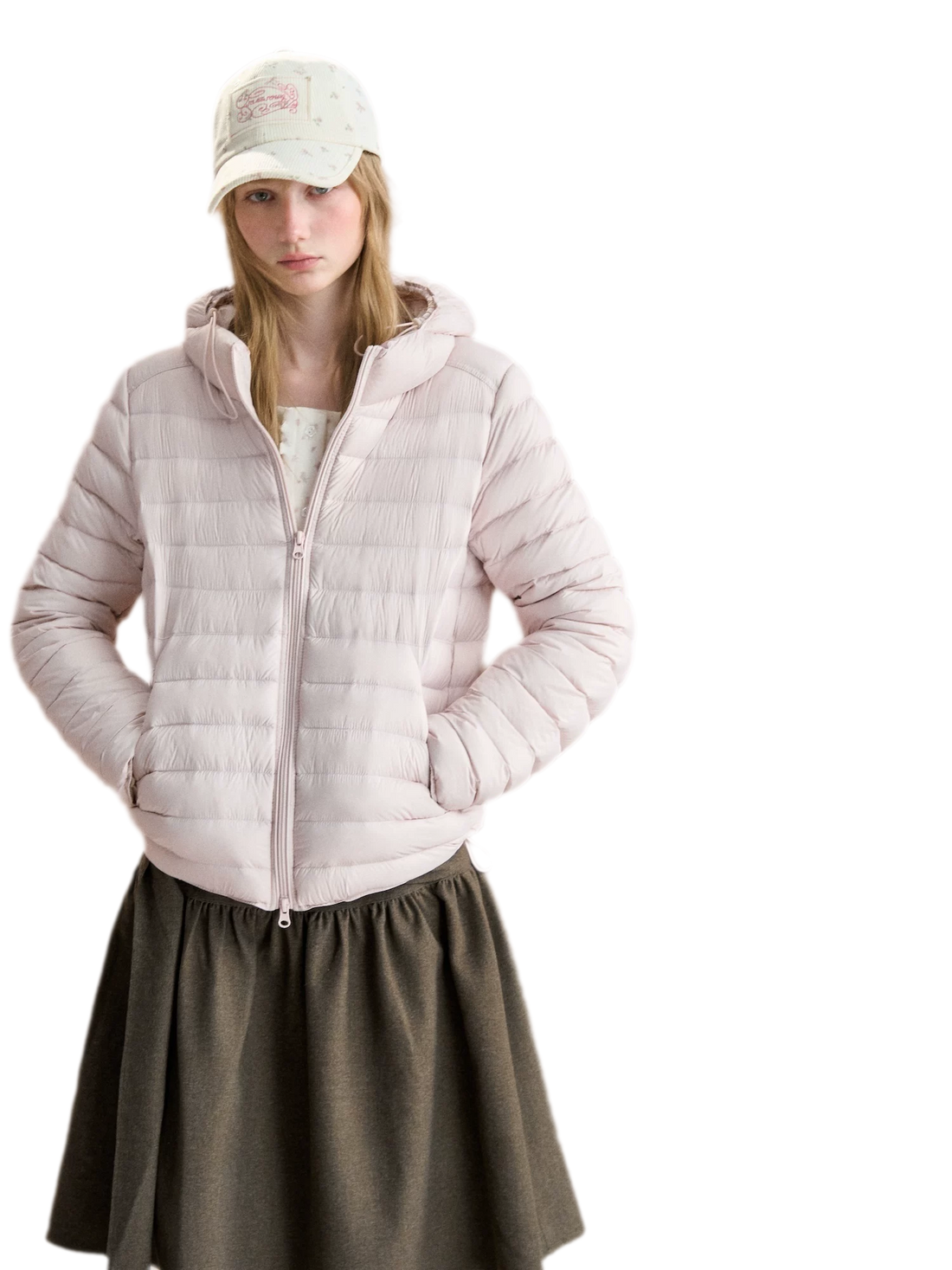 Lightweight Quilted Hooded Down Jacket