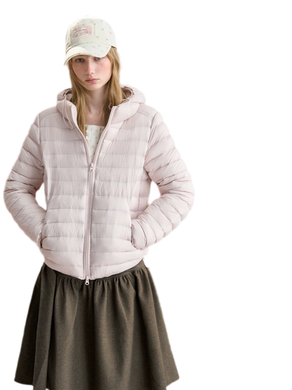 Lightweight Quilted Hooded Down Jacket
