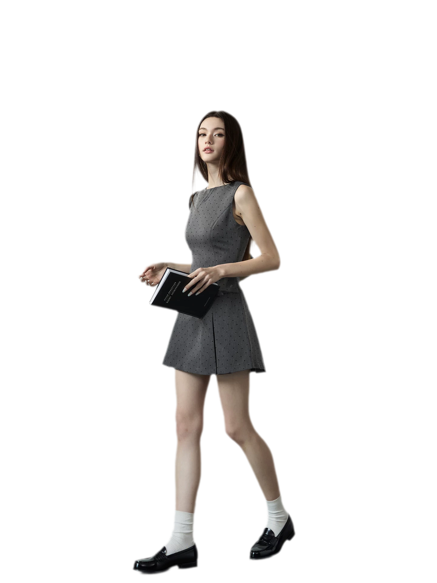 Polka Dot Vest Dress