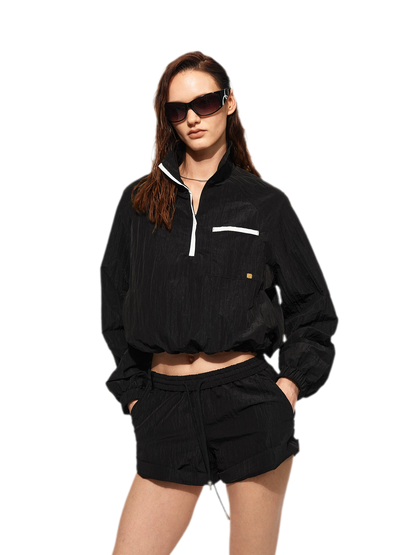 Sun-Protective Raglan Shorts Set