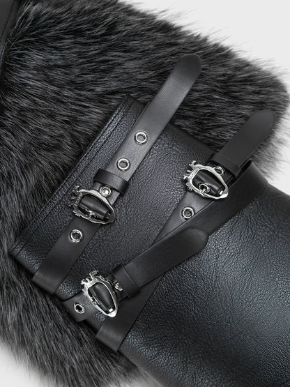 Faux Fur Cuff Leg Warmers