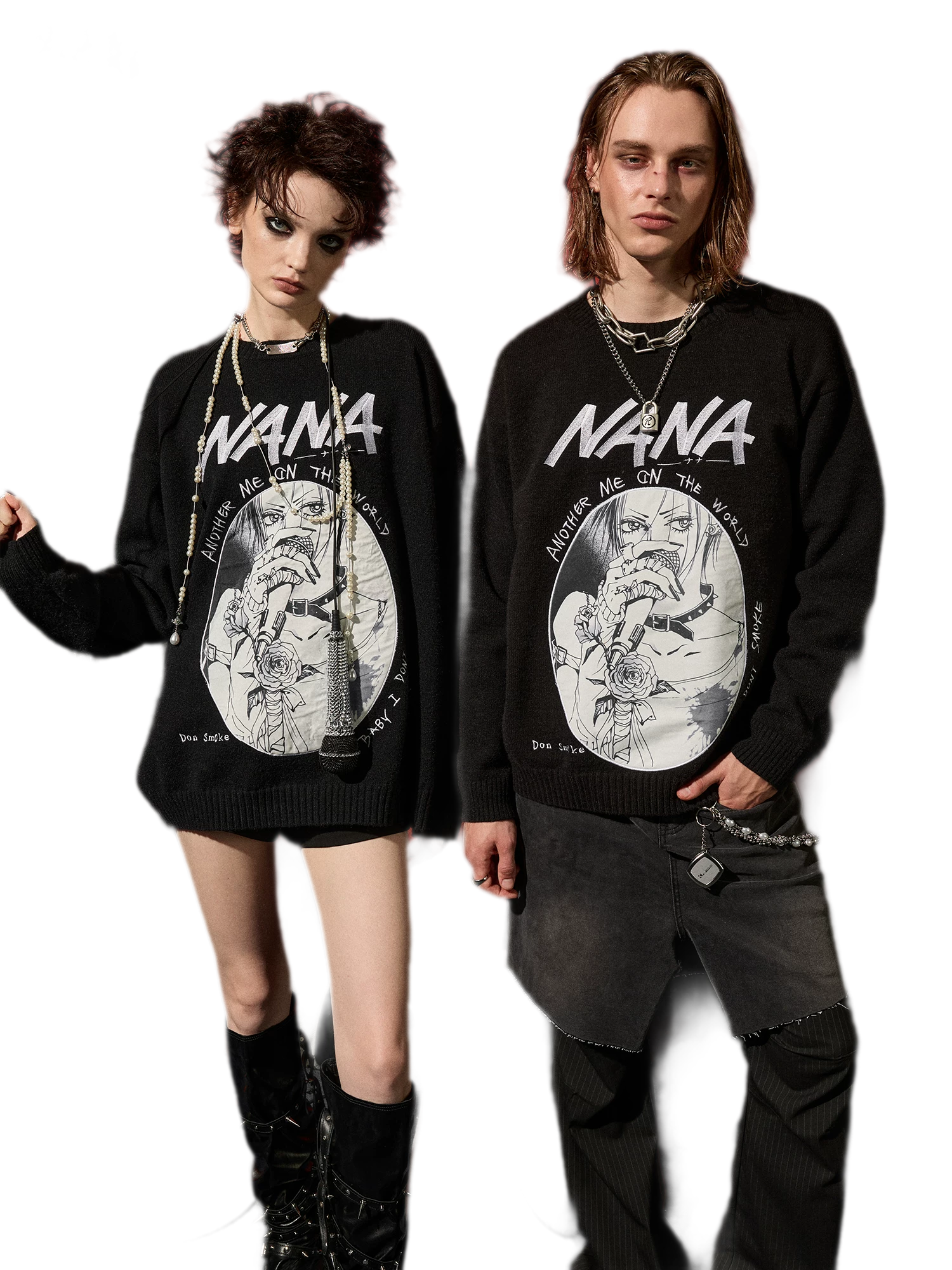 DSM X NANA Appliqué Crewneck Sweater
