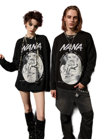 DSM X NANA Appliqué Crewneck Sweater