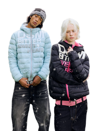 Lightweight Ribbed Quilted Down Jacket
