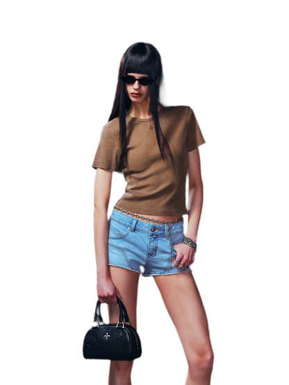 Vintage Silk Tee - Slim Fit Short Sleeve