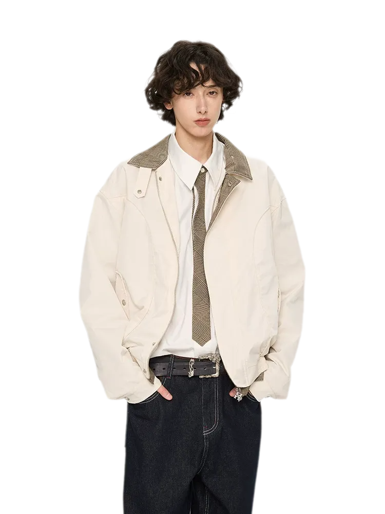 Vintage Houndstooth Harrington Jacket