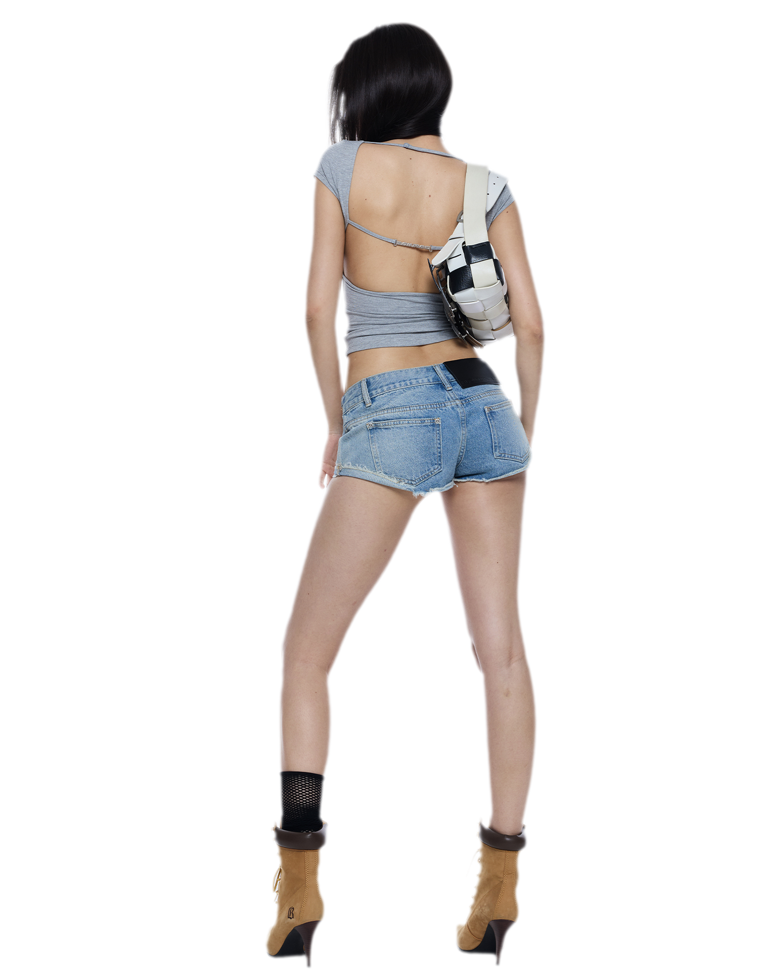 Cutout Backless Slim Tee