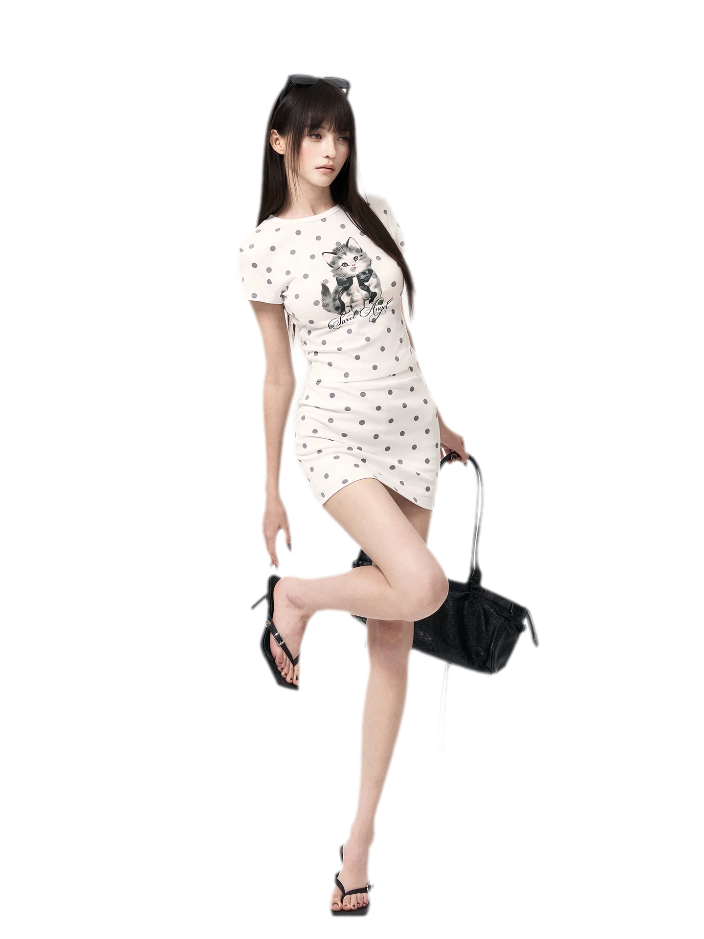 Polka Dot Knit Set