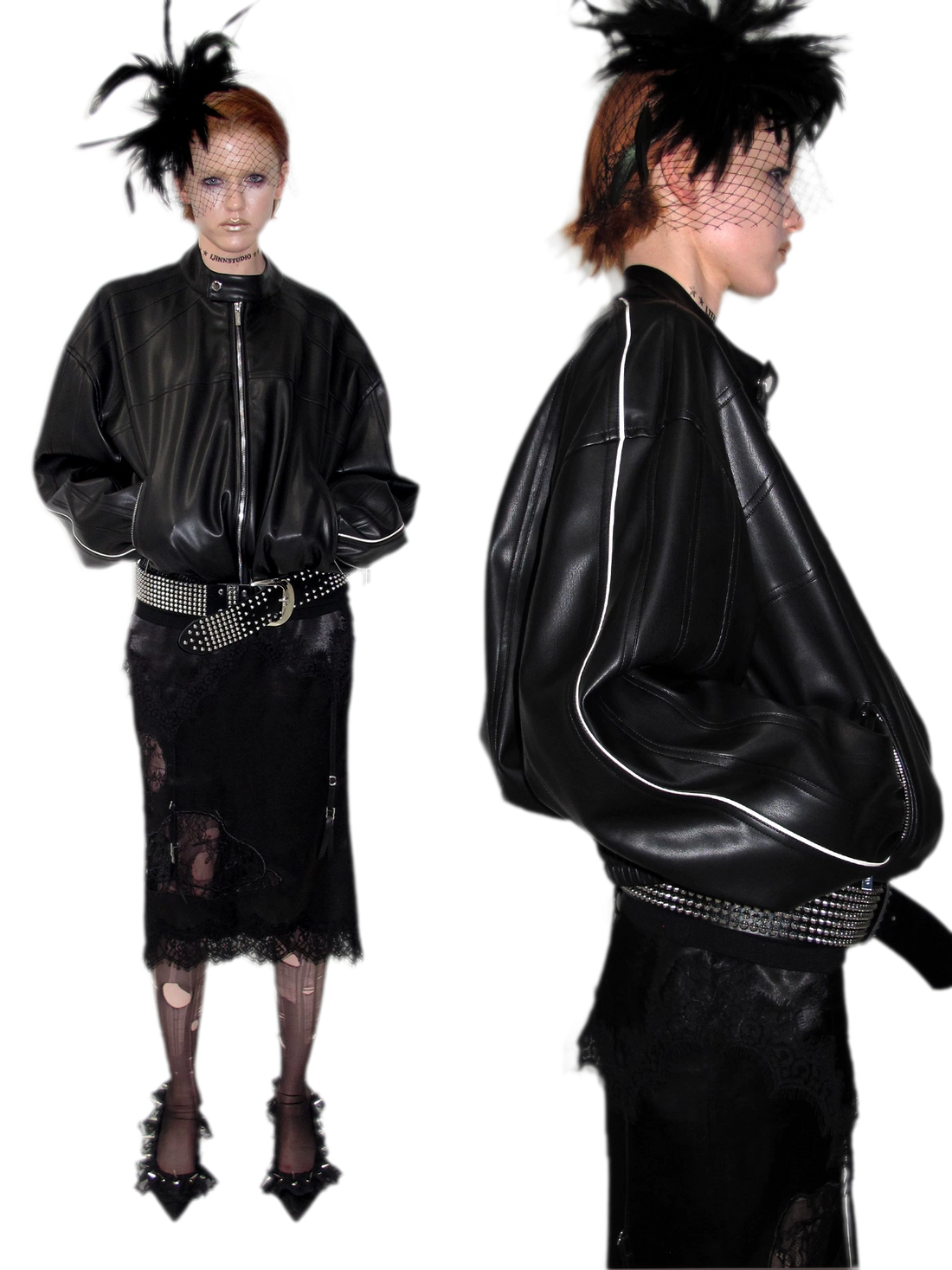 Glossy Satin Asymmetric Midi Skirt