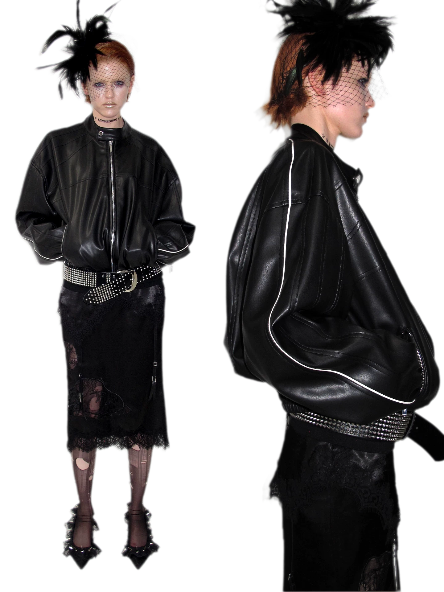Glossy Satin Asymmetric Midi Skirt