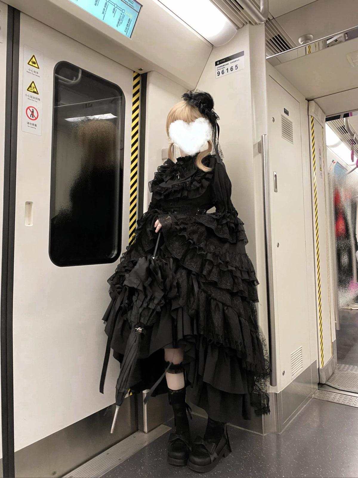 Victorian Lace Ruffle Skirt Set