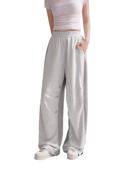 Lyocell Colorblock Drawstring Waist Pants