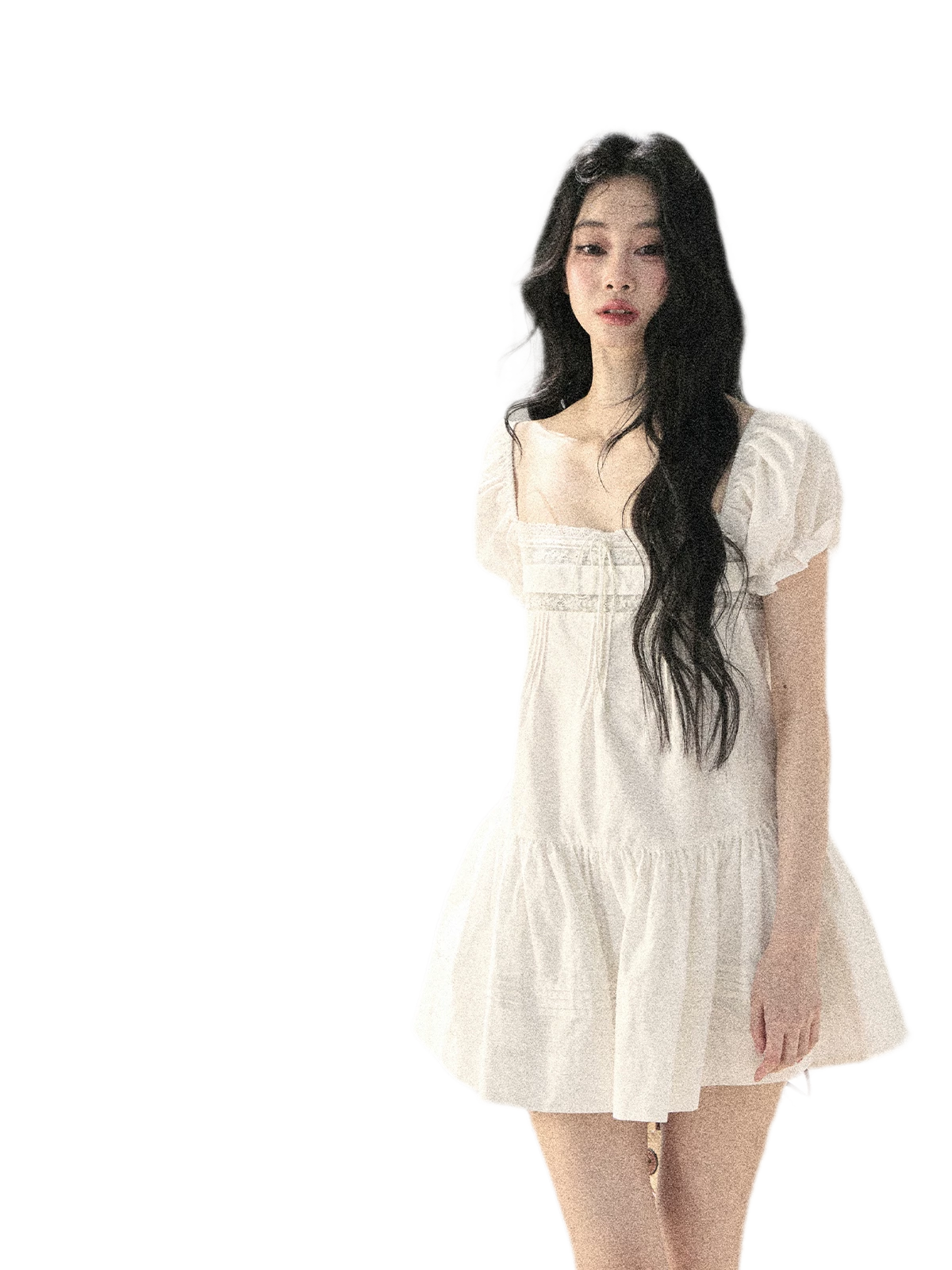 Cloudy Lace Puff Dress